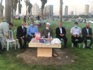 وفد مقدسي برئاسة سماحة الشيخ عكرمة صبري في زيارة تضامنية لمدينة يافا